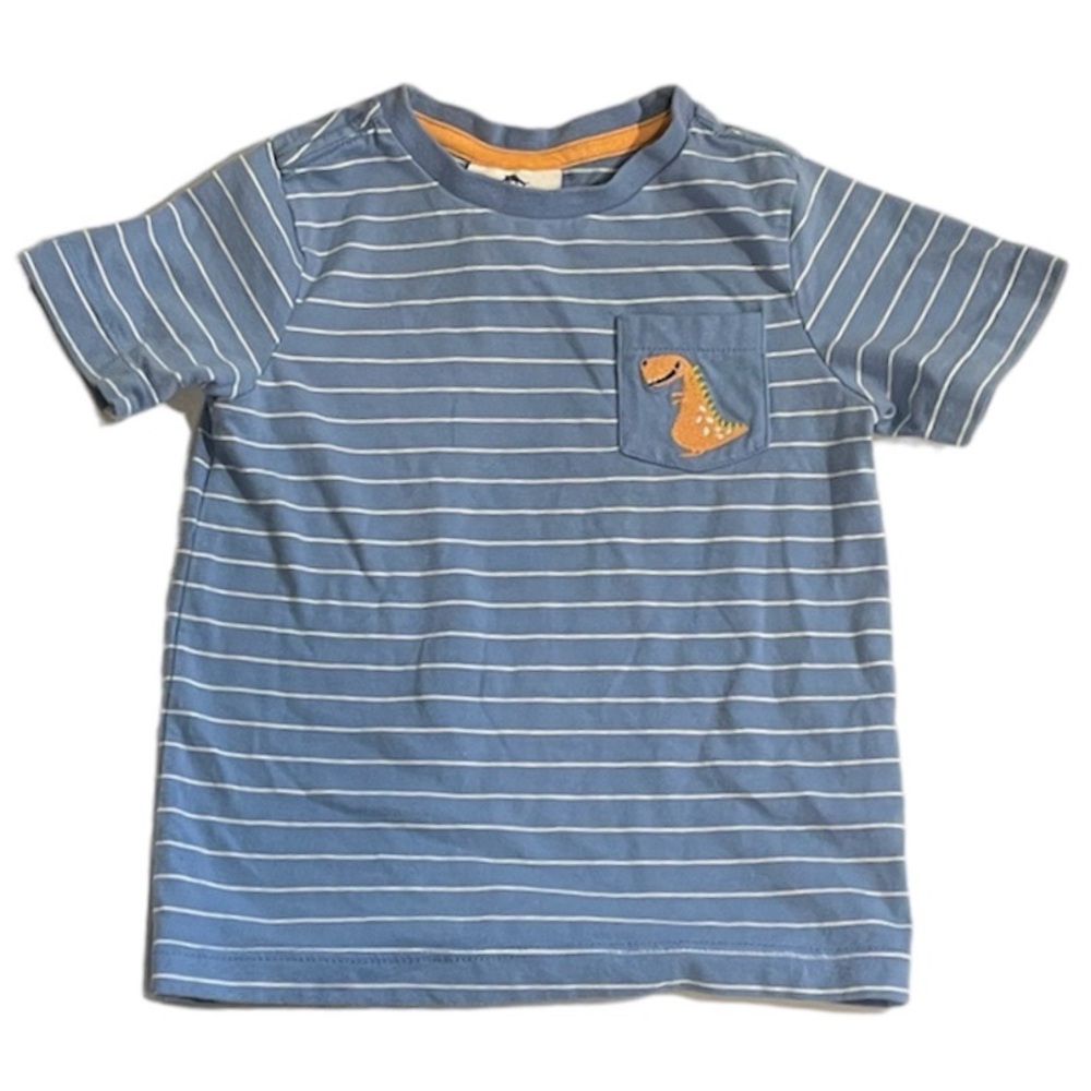 Tommy Bahama Striped Dinosaur Pocket Tee Size 18 Months